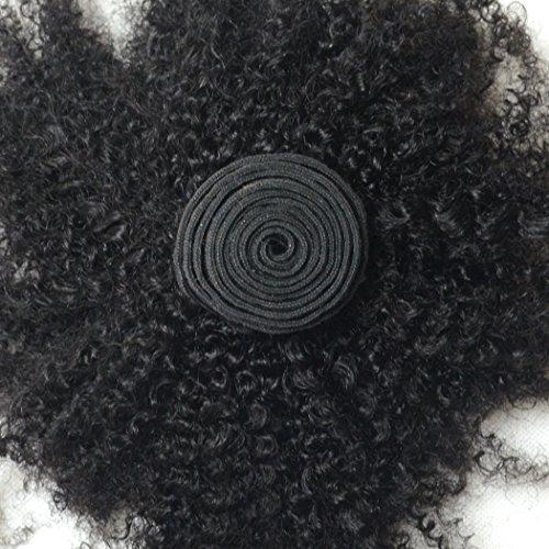 Luwigs Luwigs Afro Kinky Curly 4B 4C Hair Extensions One Bundle Hair Weave Human Hair Bundles Afro Kinkys Curly Hair Bundles Natural Color (12 inches, Afro Kinky Curly 4B 4C)