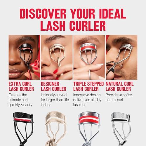REVLON Revlon Extra Curl Lash Curler, Gives an All Day Dramatic Curl, with Finger Grips for a Non Slip Grip, Easy to Use, 1 Count (Pack of 2)