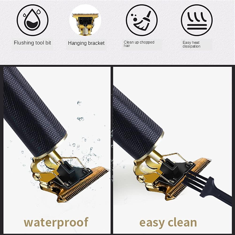 QYY QYY Hair Engraving Pen Shaver, Professional Rechargeable Hair Trimmer Clipper, Stainless Steel Lettering Clipper Styling Tools for Hair/Eyebrows/Beards