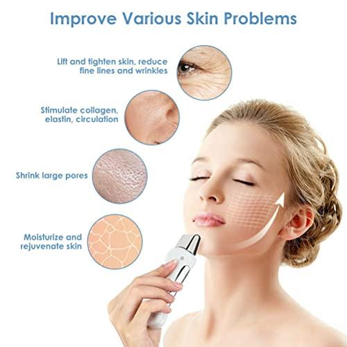 QiQiBaby QiQibaby Face Massager Facial Lifting Skin Tightening Reduce Wrinkle Galvanic Spa Face Body Care Massager Home Use Beauty Device Tool. (Color : White)