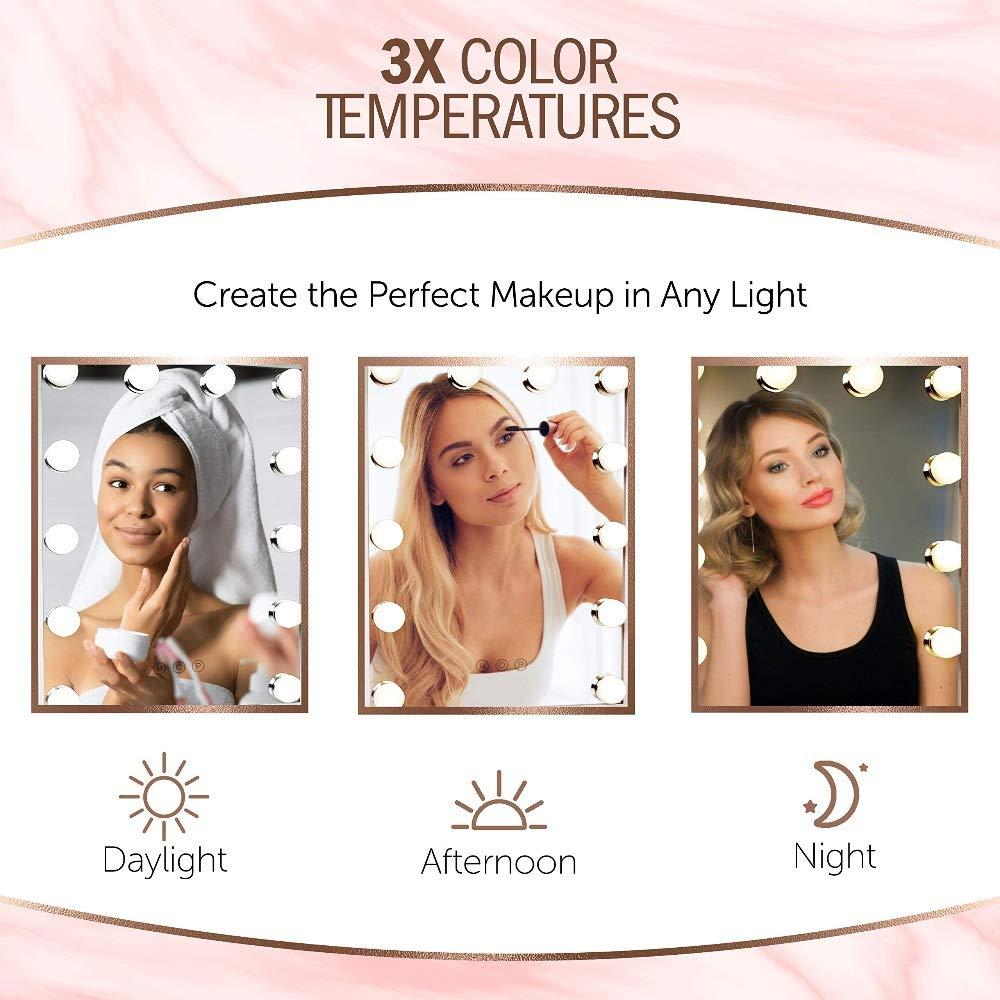 Chamber Wholesale Price Hollywood Makeup Mirror with 12pcs Dimmable LED Light Bulbs for Urban Wall Bedroom Bathroom Decoration