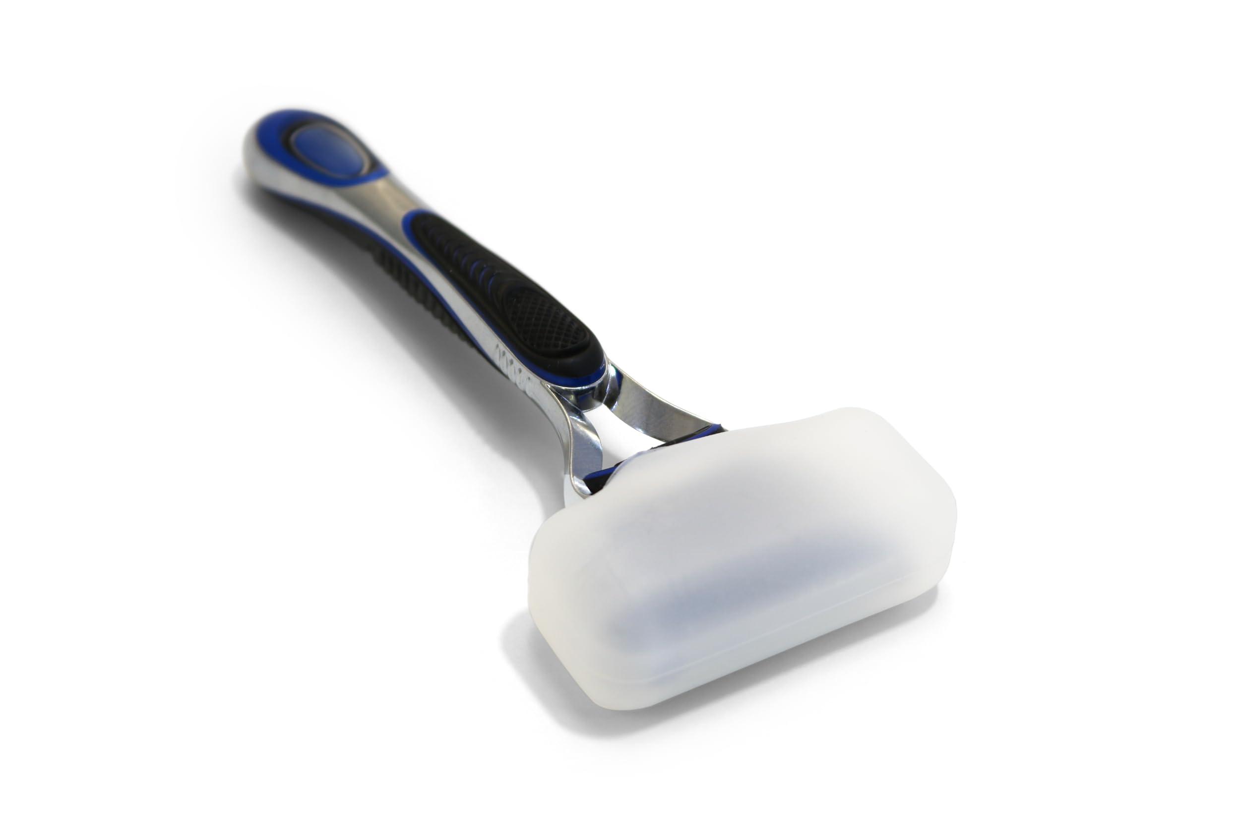 Coghlan\'s Coghlan\'s Silicone Razor Covers, Dishwasher Safe, Blue and Clear, 2 Pack