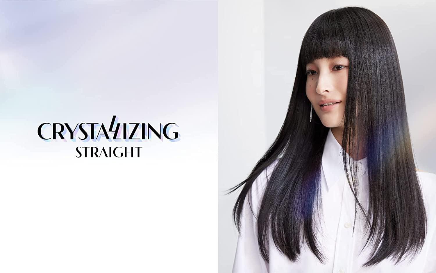 TSTADVANCE Japanese Hair Rebonding and Straightening Treatment - Permanent Crystallizing Straightener (1EX) with Neutralizing Cream (2) for Very Resistant Hair, Includes Hair Brush
