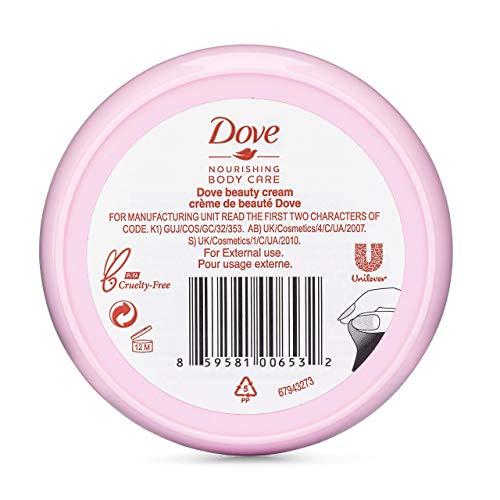 Dove Dove Nourishing Body Care, Face, Hand, and Body Beauty Cream for Normal to Dry Skin Lotion for Women with 24-Hour Moisturization, 4-Pack, 2.53 Oz Each Jar