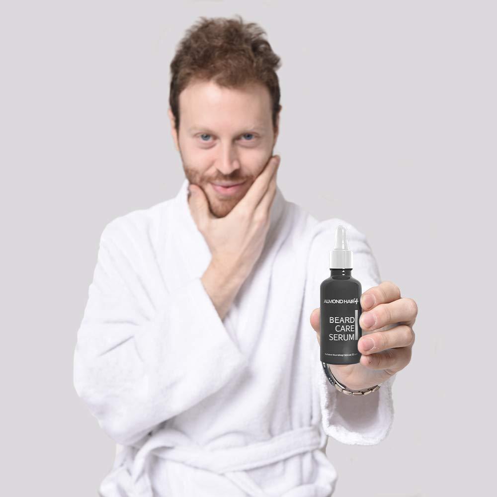 almond hair Almond Beard Serum for Men  50ml Professional Beard Growth Oil  Natural Hair and Beard Care with Biotin for Nourishment and Thicker, Fuller Growth (1 Pack)