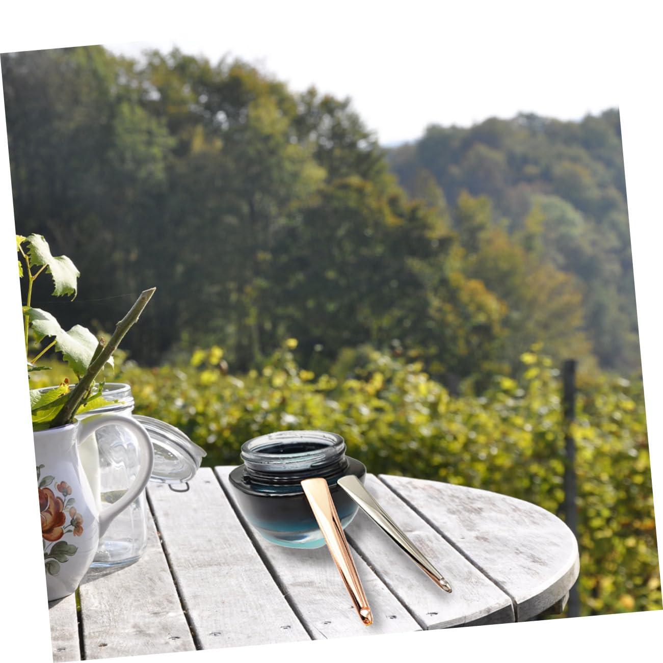 Ipetboom Ipetboom 6 Pcs Mask Tools Cream Container Facial Spoon Creams Patch Face Spatula Mini Makeup Skin Spatula Clay Mask for Face Moisturizing Cream Spatula Scoop Face Scrubber Stain Zinc Alloy