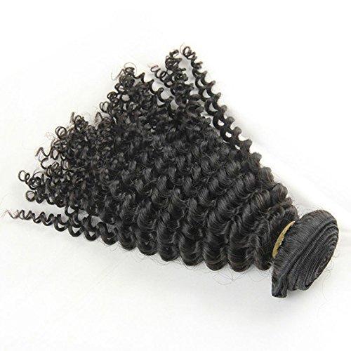 Ms Fenda MsFenda Hair 5a Brazilian Human Virgin Hair Extensions Kinky Curly Weft 100g Pcs Natural Black Color 10~30 Inch