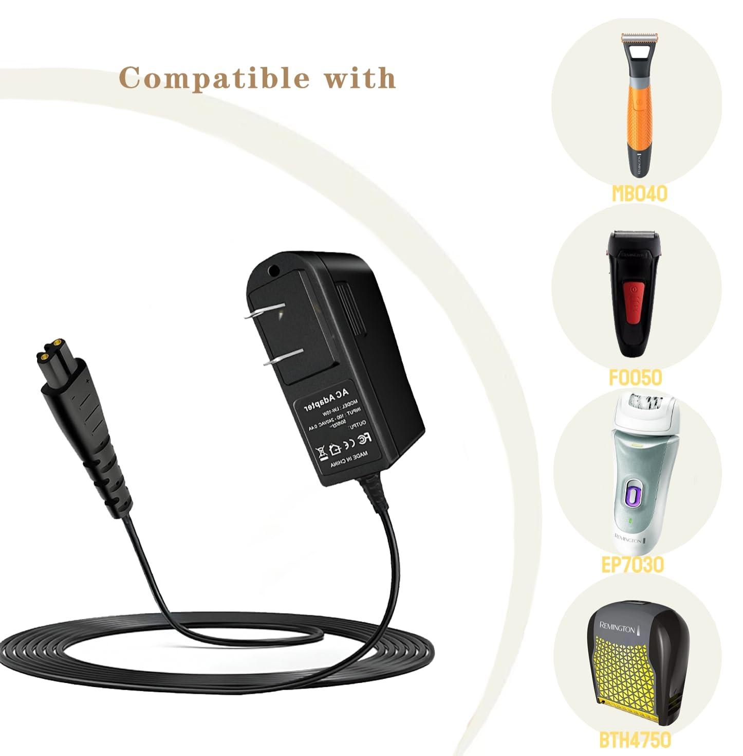 NinthAvenue Basics AC Power Adapter Charger for Remington Shaver RX8700 XF8705 HC4240 HC4250 HC5870