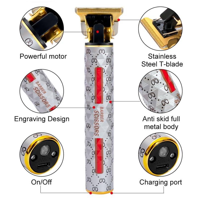 toothgeneric toothgeneric Hair Cutting Tool, Professional Cordless Hair Clipper for Men Trimmer Facial Beard Electric Edge trimer Head Cutter Hair Cutting Machine Hair Cut, With Box