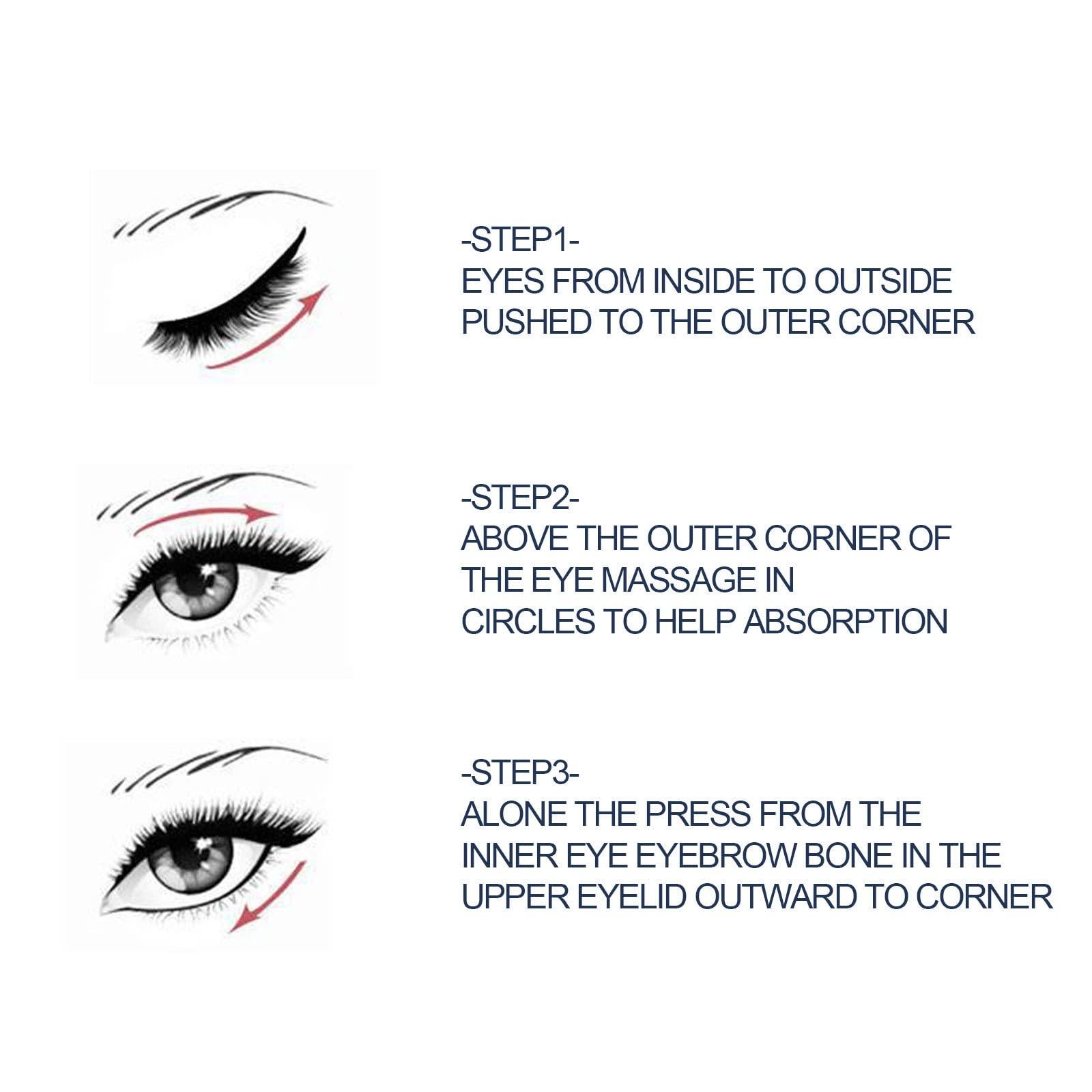 RCSCBC Open eyes awaken peptide lifting eye gel,peptide eye lifting gel,Fade eye lines, Repair Eye bags Dark circles Hydrating firming Eye cream (7PCS)