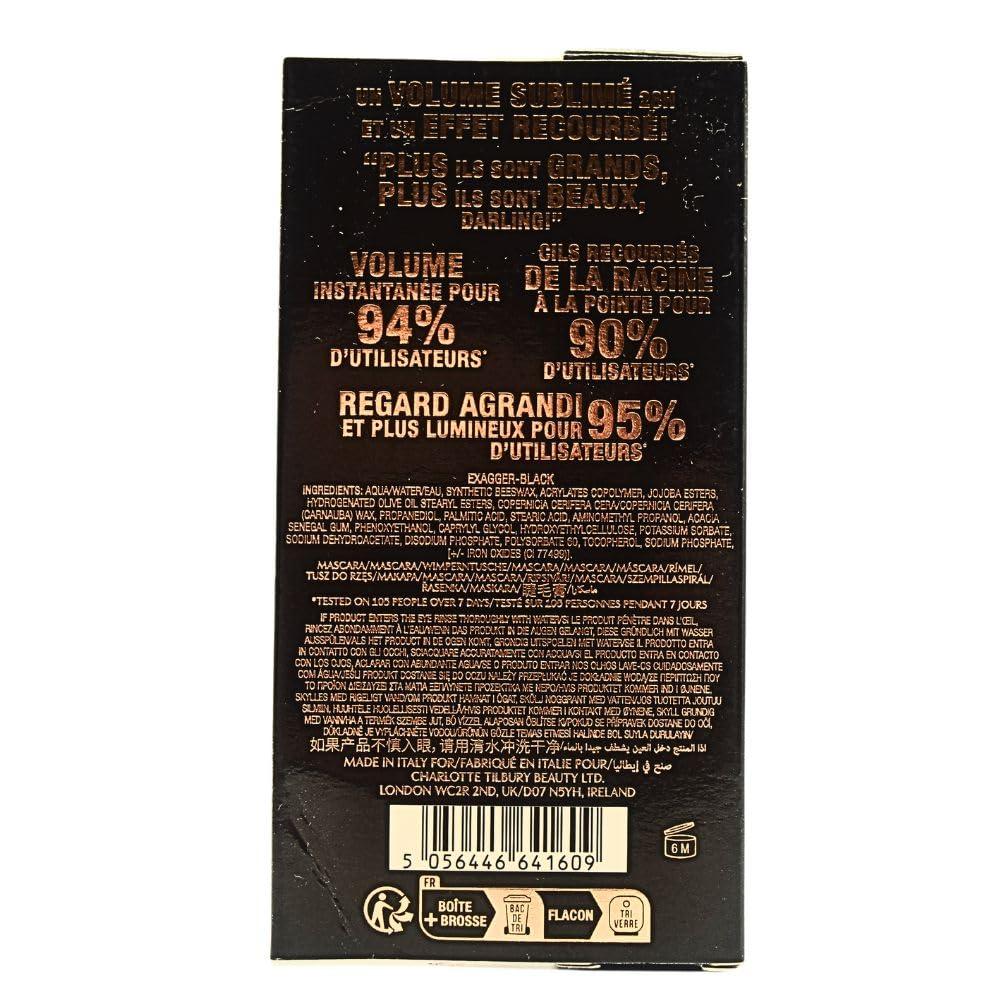 CHARLOTTE TILBURY Charlotte Tilbury Exagger-Eyes Volume Mascara - Exagger-Black (Black) - 0.33 fl oz / 10 mL