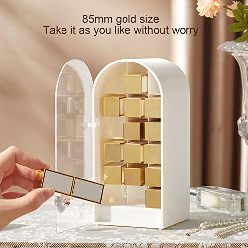 XANHOY XANHOY Cosmetic Organizer Storage Lipstick Organizer With Lid Dustproof Waterproof Lipsticks Dresser Holder Box For Case Counte Acrylic Lipstick Holder With Lid, White