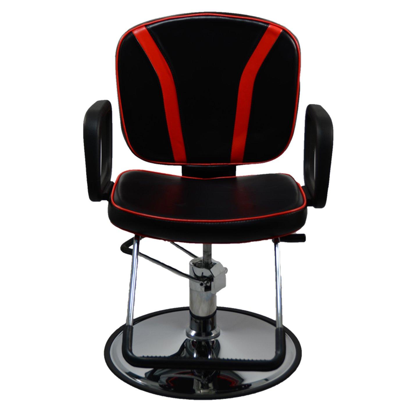 InkBed InkBed Black & Red All Purpose Hydraulic Lift Reclining Client Chair Piercing Tattoo Studio Equipment