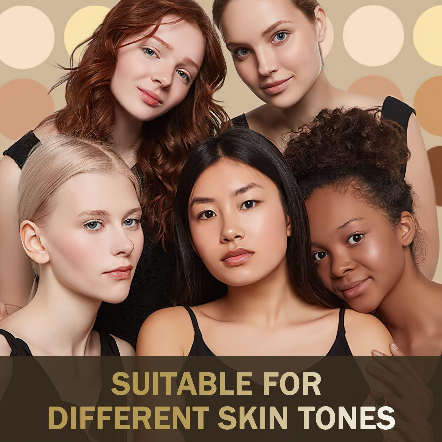 LAVONE LAVONE Eyebrow Stamp Stencil Kit, Brow Stamp Trio Kit with Waterproof Eyebrow Pencil, Eyebrow Pomade, 20 Eyebrow Stencils, Dual-ended Eyebrow Brush and Sponge Applicator - Dark Blonde