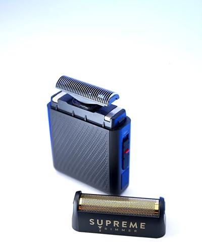 Supreme Trimmer Supreme Trimmer Solo Mens Single Foil Shaver STF101 (150 Min Runtime) Cordless Powerful USB-C Mini Size Travel Razor for Barbers, & Home use| Black