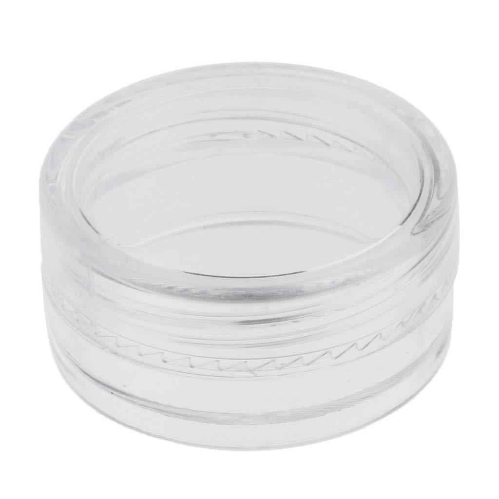 Baoblaze Baoblaze 2/3/5 Gram Jars, 50 pcs, Clear Cosmetic Sample Containers, Round Plastic Pot Jars with Screw Lid, Mini Bottle for Make Up, Lip Palm, Cream, Lotion, 2g