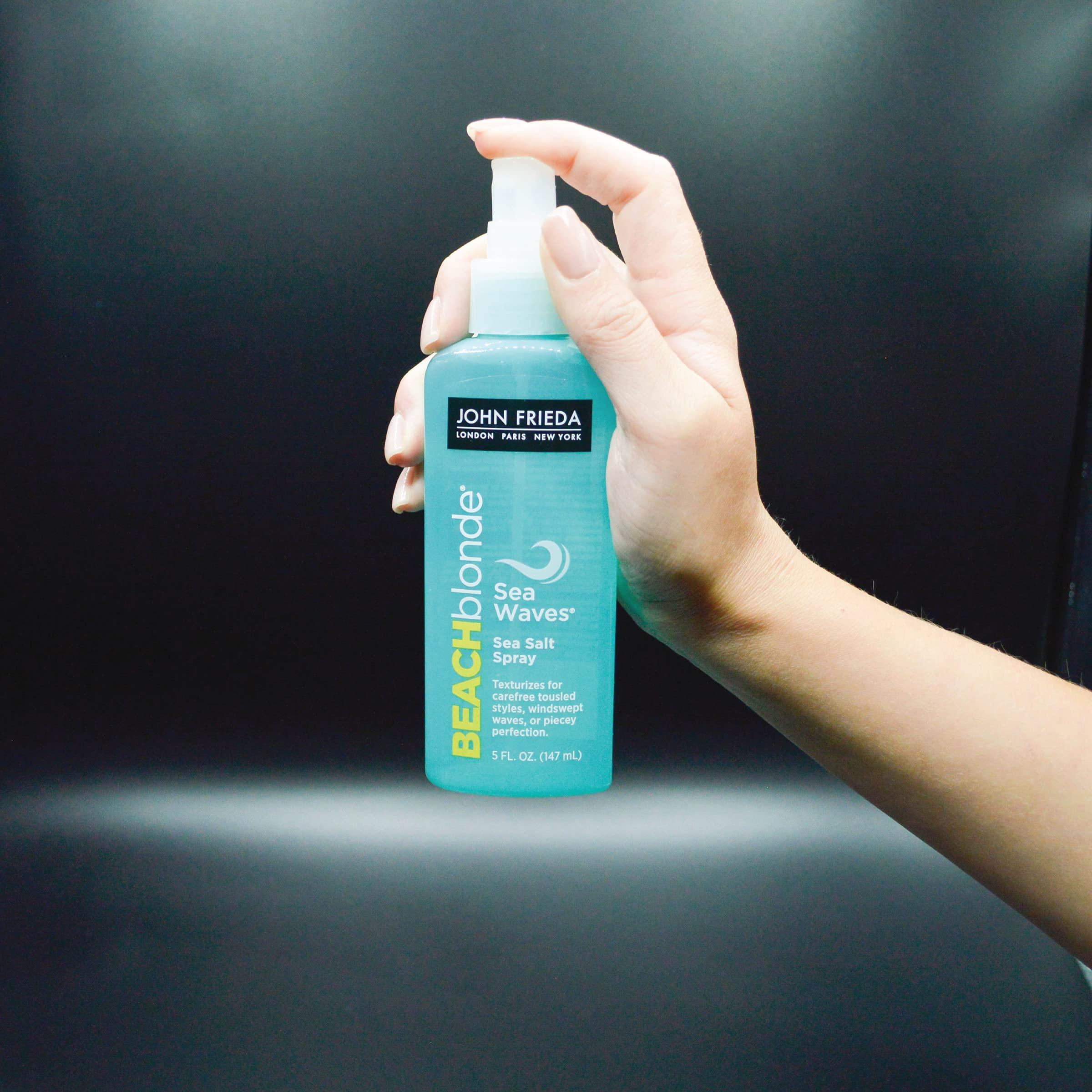 John Frieda John Frieda Beach Blonde Sea Waves Texturizing Spray with Natural Salt for Tousled, Wavy Volume - 5 Ounce