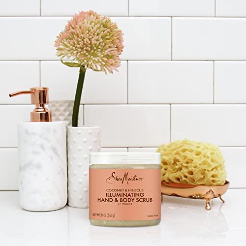 SheaMoisture SheaMoisture Body Scrub for Dull Skin Illuminating Coconut and Hibiscus Cruelty-Free Skin Care 20 oz
