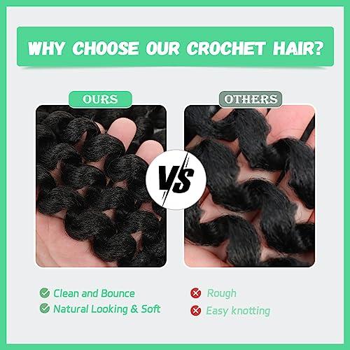 Aclovcy 8 Pack Jamaican Bounce Crochet Hair Curly Crochet Hair 8 Inch Wand Curl Crochet Hair For Black Women Jamaican Twist Braid Hair Short Crochet Curly Hair Extensions(8 Inch (Pack of 8),Tgray)