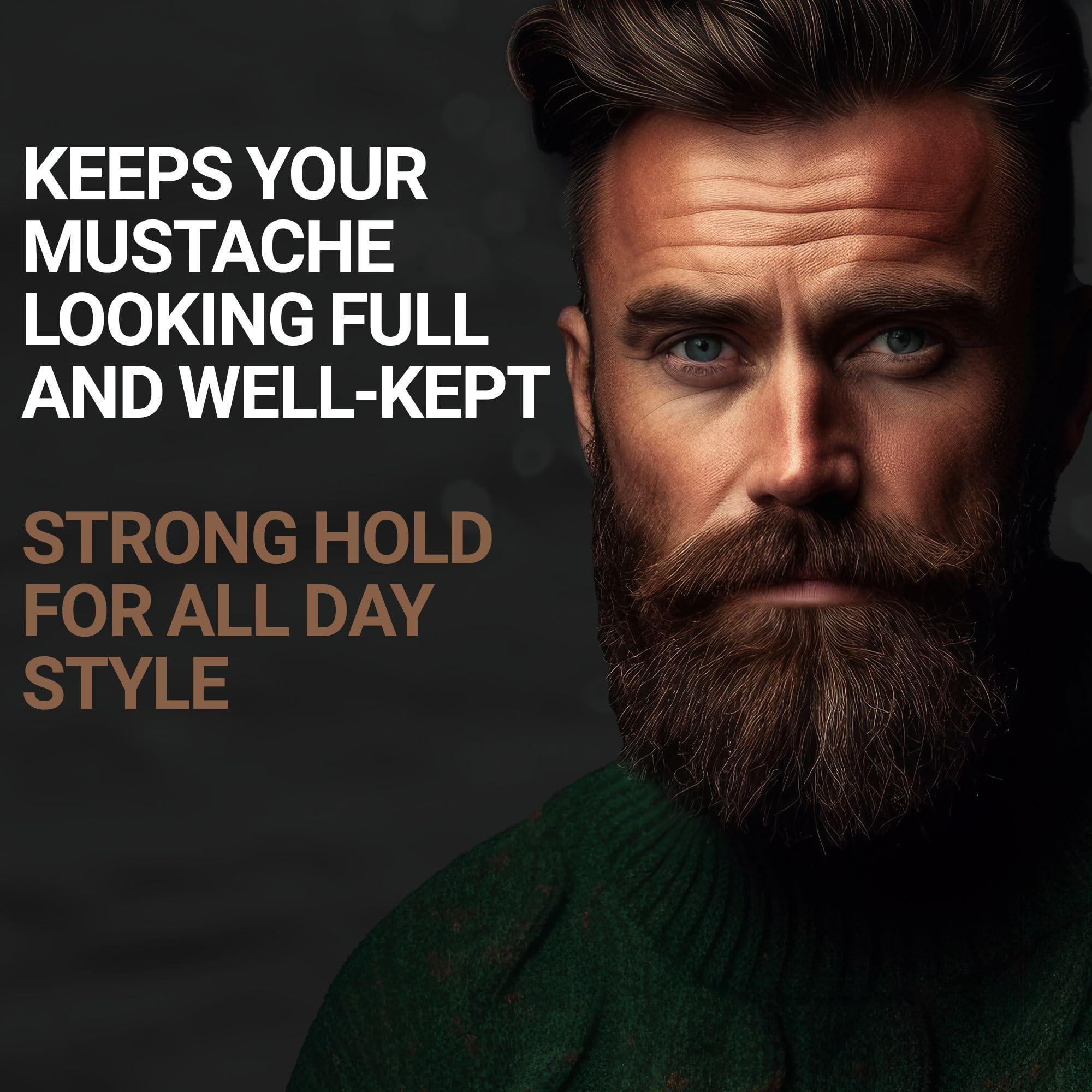 Copper Johns Copper Johns Mustache Wax | Promotes Clean & Well-Kept Mustache | Strong All-Day Hold | Beeswax, Jojoba Oil & Sea Minerals | Anglers Code | 1oz