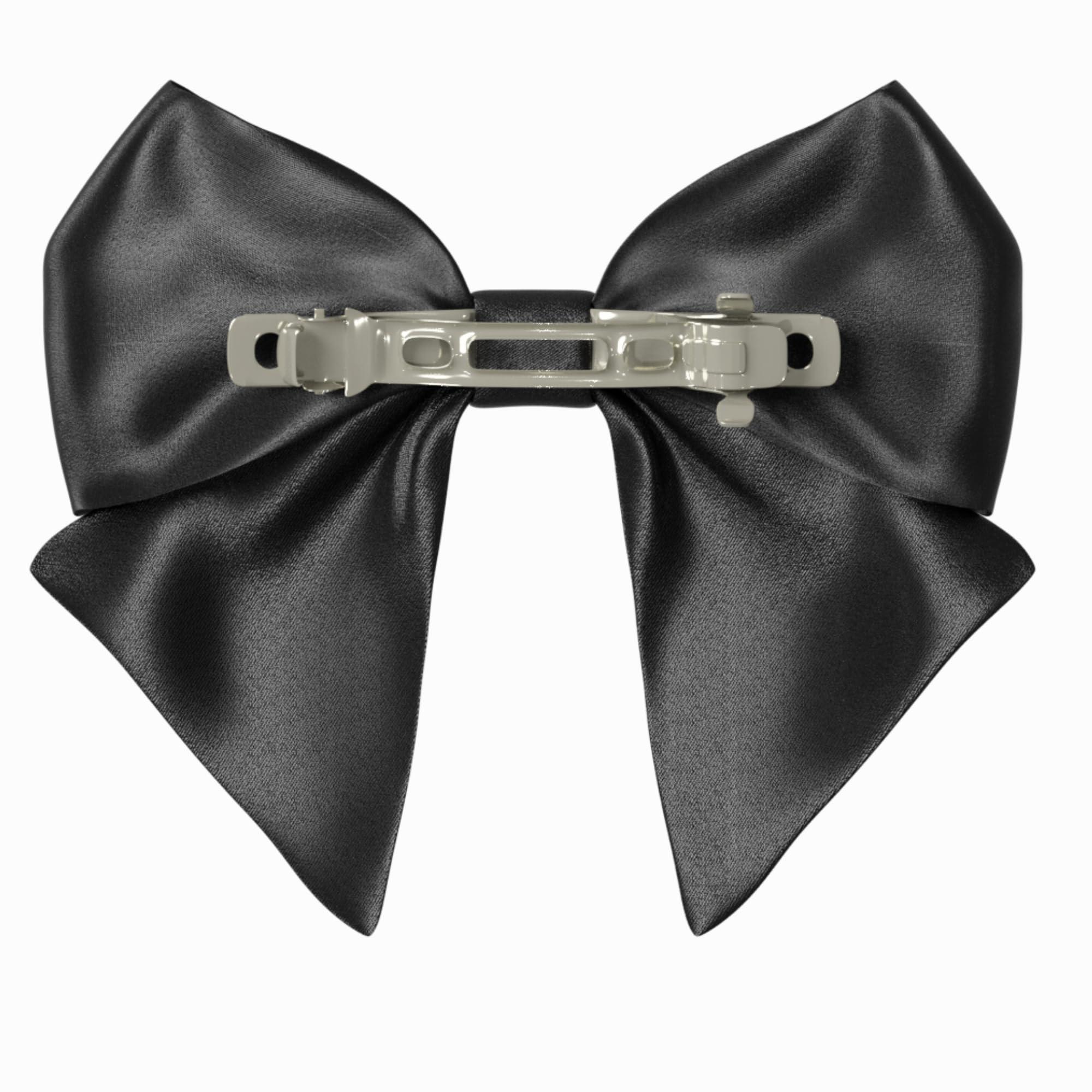 VIADALINNO Black Hair Bow Clip Gothic Emo Alt for Teens Woman Girl Halloween