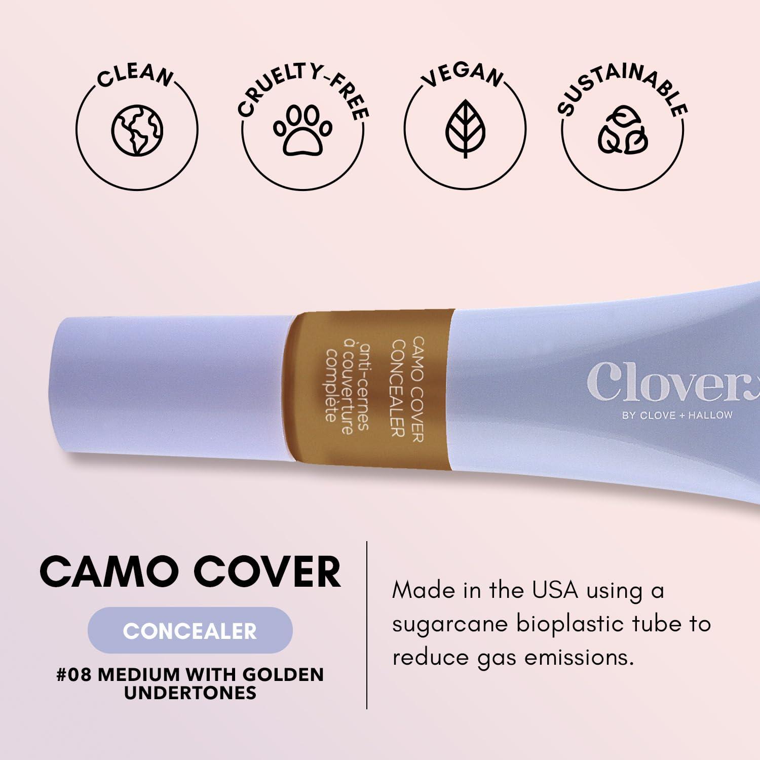 Clover Clover Camo Cover Face & Under Eye Concealer Cruelty-Free & Vegan Natural Makeup