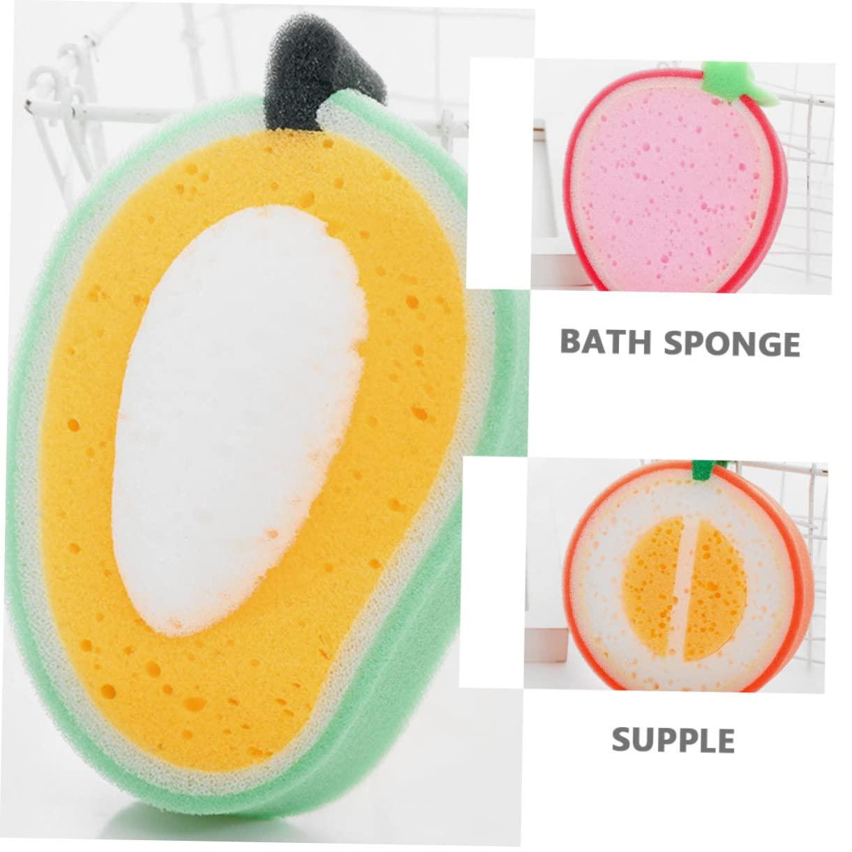 Healeved Healeved Fruitful Bath Sponges Set of 6 Fruits Sponges Bath Sponge Baby Bath Sponge Practical Bath Sponge