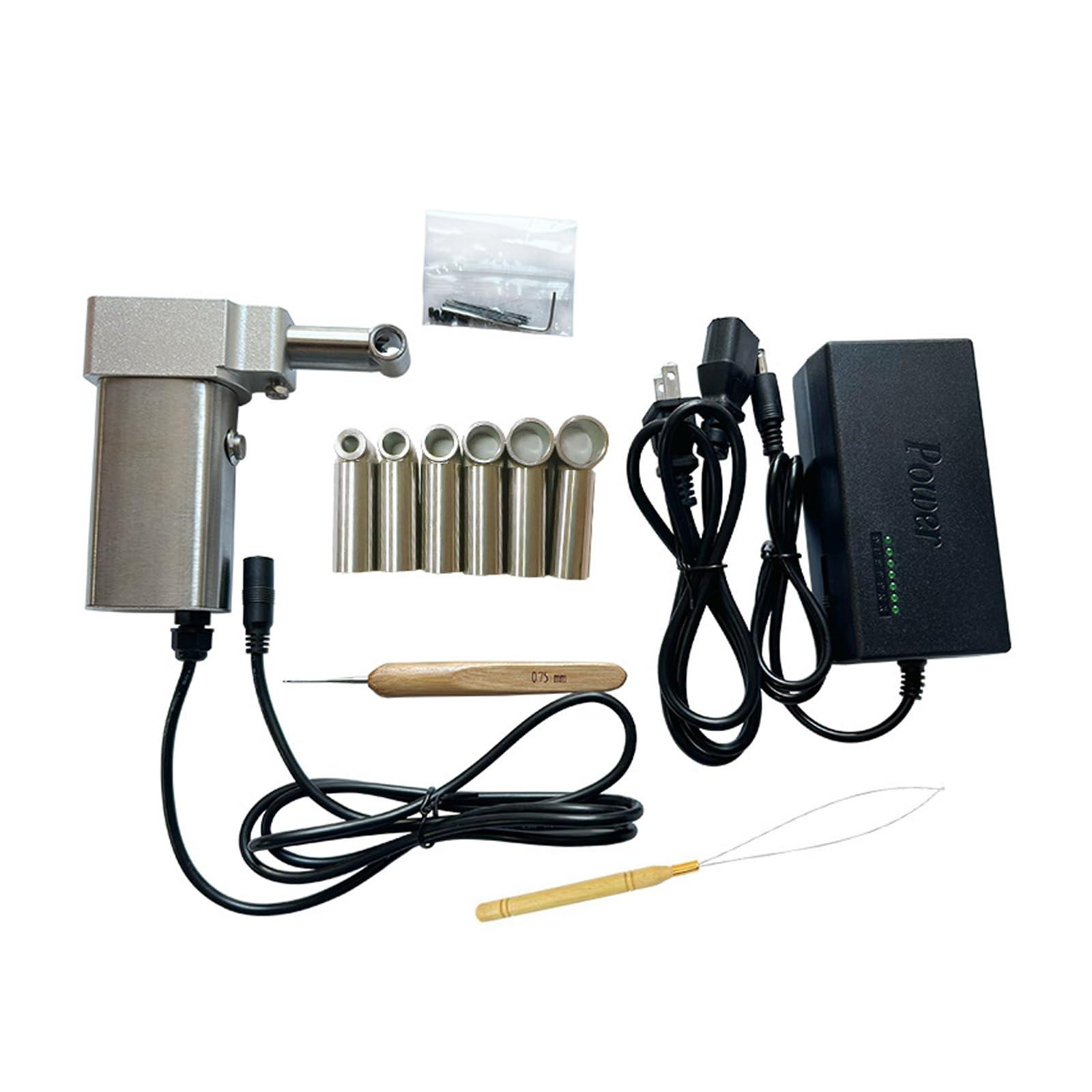 RIBONI Dreadlocks Machine, Instant Dreadlock Machine for Locs Electric Handheld Portable Dreadlock Maker with 6 Heads, Automatic Dreadlock Machine Quick and Easy DIY Dreadlocks Braiding Hair