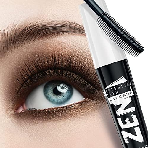 FARMASi FARMASi Zen Extension Lash Mascara, Intense Length, No Flaking, No Smudging, No Clumping, Volumizes & Separates Lashes, Fuller Longer and Thicker Lashes, Blackest Black, 0.27 fl. Oz / 8 ml