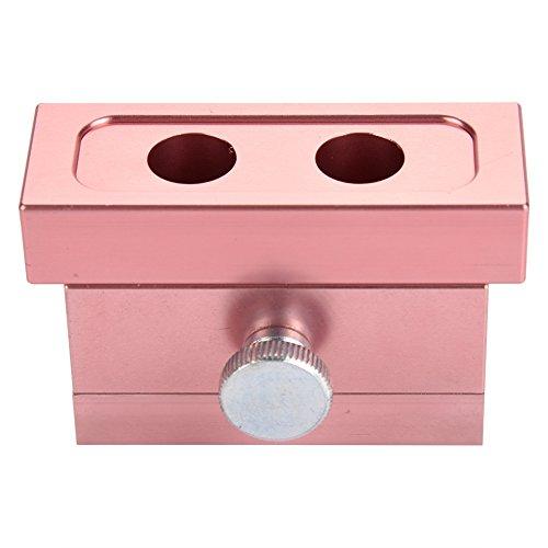 POCREATION DIY Lipstick Maker Mold, Makeup Cosmetics Lipstick Mould Silicone Mold Making Tool Set Aluminum Alloy Rose Gold Dual Uses Lip Balm Maker Tool(2 Holes)