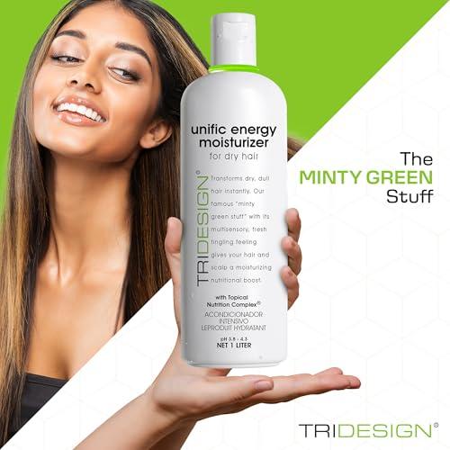 TRIDESIGN TRI Design Unific Energy Moisturizer - Deep Hair Conditioner for Dry Damaged Hair - Moisturizing Conditioner for Curly, Frizzy, Thick Hair - Hydrating Conditioner for Men and Women, 32 oz