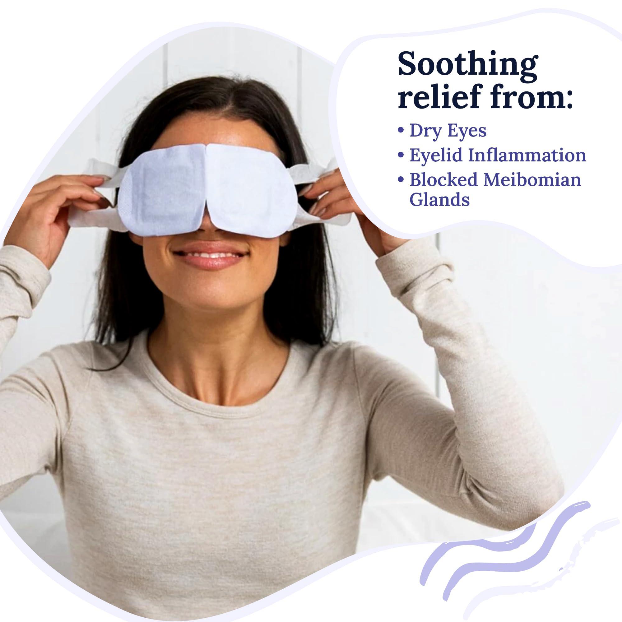 CorneaCare CorneaCare Rest: Self Heating Warm Compress for Dry Eyes | Heated Eye Mask for Fast Relief | No Microwave or Washcloth Needed | Travel Ready | 30 Count | FSA & HSA Eligible