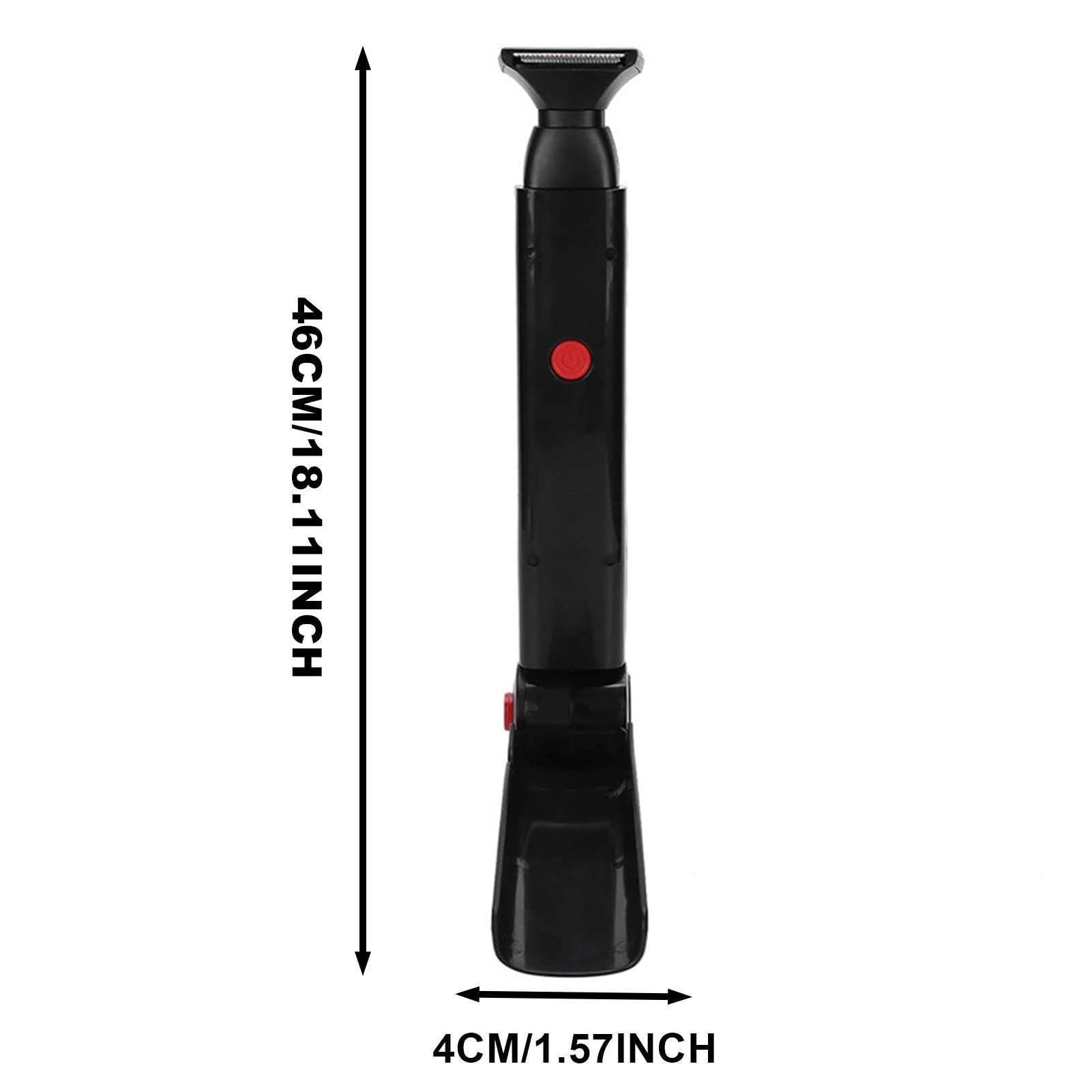 CENRF Electric Back Hair Shaver, ABS Body Shaver Groomer, Hair Removal Clippers with Fast Grooming, Hair Trimmer Men with Ergonomically Curved Handle, Portable Beard Trimming Kit, Razor Shaver for Men Women