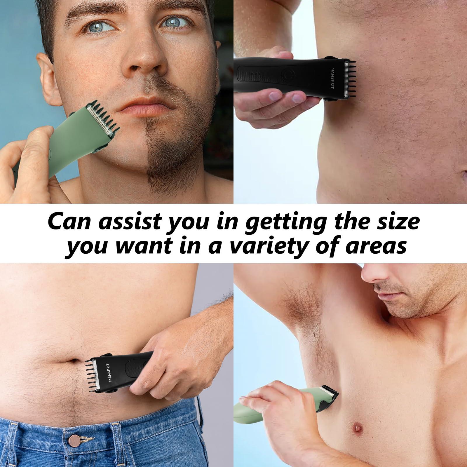 CR8GR8 Body Trimmer Guards,Guides Fit for Manspot Groin Hair Trimmer for Men,8pcs Clipper guards Set Fit For Meridian Ball Timmer,0.02inch to 0.5Inch(0.5mm-12mm) Black