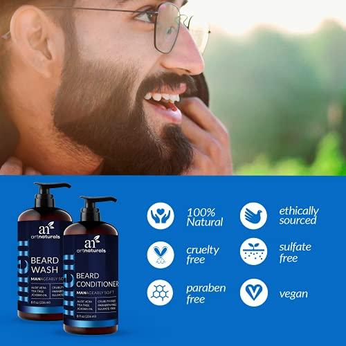 Artnaturals Artnaturals Beard Shampoo and Conditioner Set - Softens, Strengthens and Smooths Mustache and Beard Hair - All Skin and Hair Types