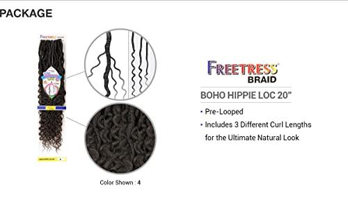 S-BEAUTY BOHO HIPPIE LOC 20" (4 Medium Brown) - Freetress Synthetic Crochet Braiding Hair