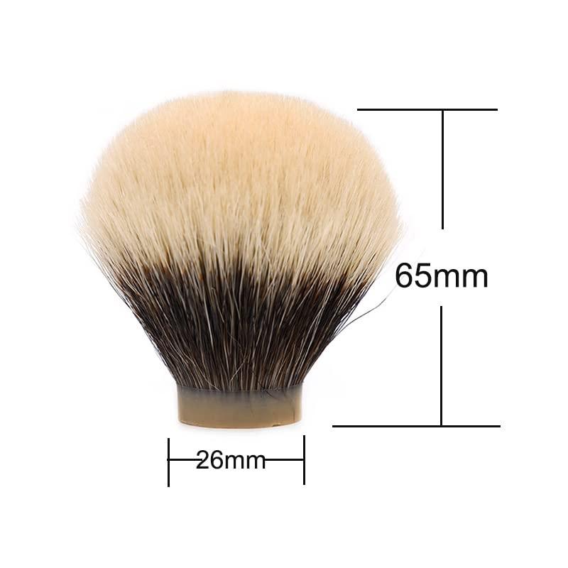 Boti Boti Brush-SHD NC Finest Two Band Badger Hair Knot Gel Tip Bulb Type Daily Barber Beard Care Tool Beard Shaping Kit (20mm)