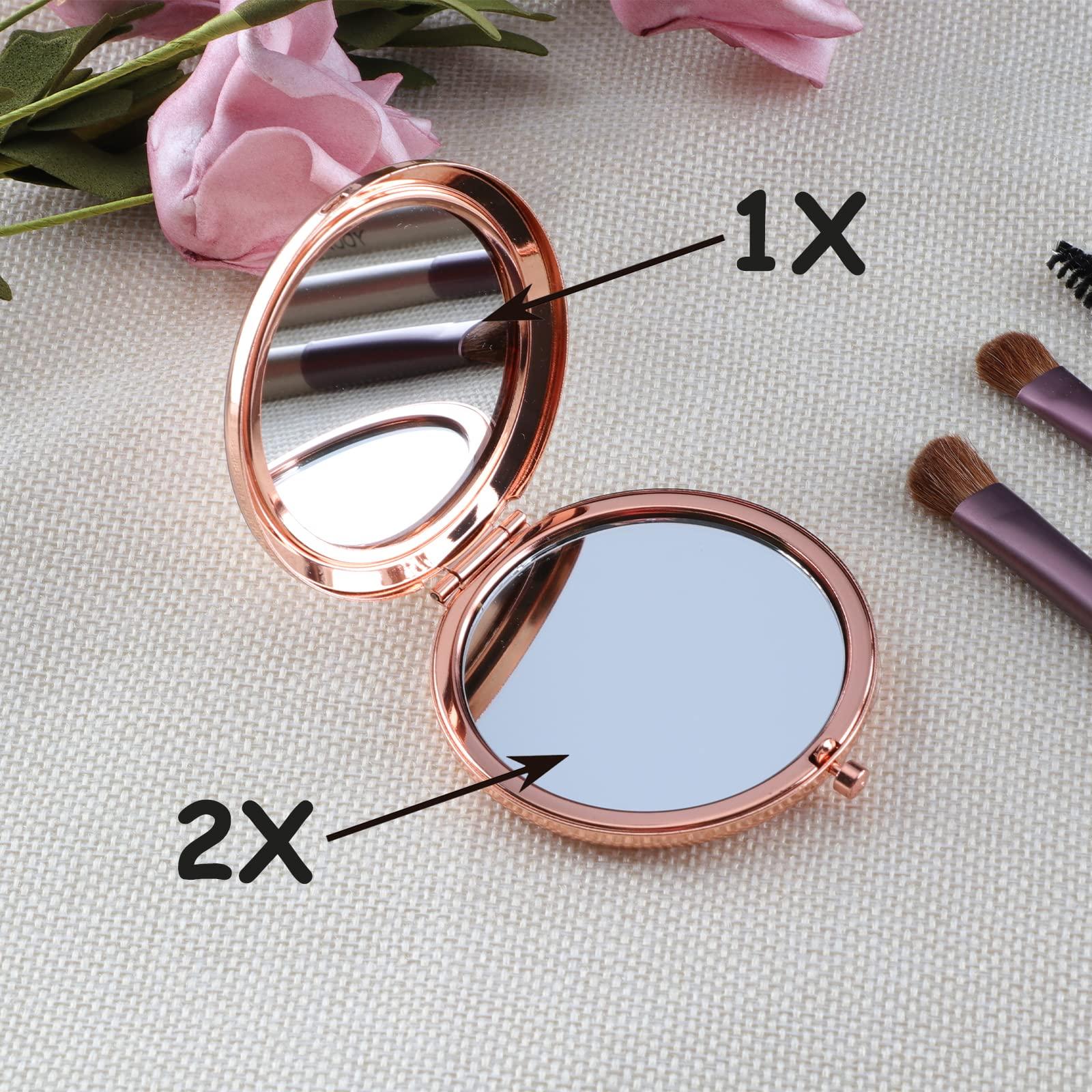 Cawnefil Cawnefil 15 Year Old Girls Gifts for Birthday Rose Gold Travel Compact Mirror 15th Birthday Gift Ideas for Teen Girl Daughter Niece Happy 15th Birthday Idea Gift