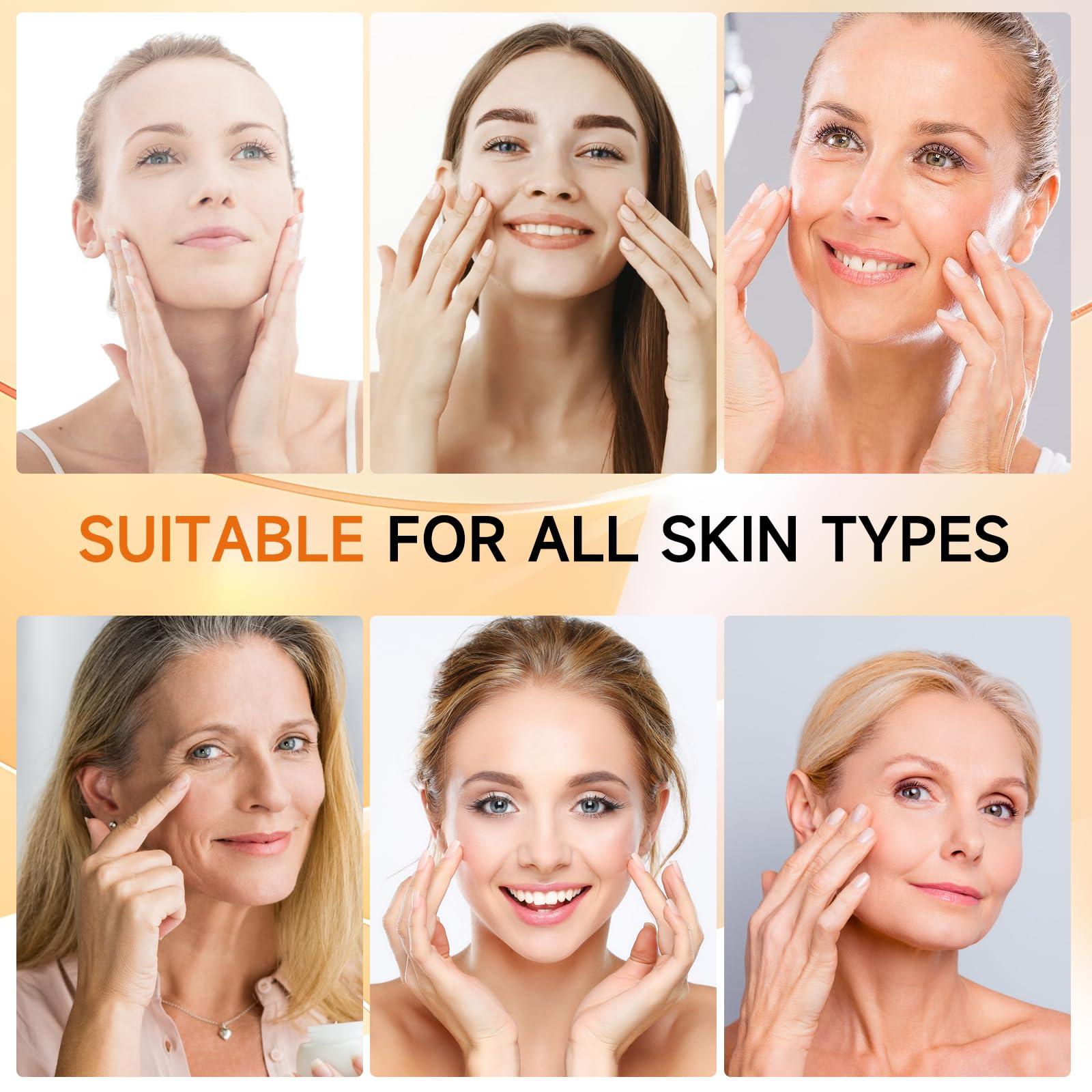 HANYWIL HANYWIL Super Vitamin C Serum for Women over 70, Vitamin C Serum for Face, Dark Spot Remover for Face, Hyaluronic Acid Skin Care, Targets Age Spots, Hydrates and Wrinkle Reduction 1.7fl oz