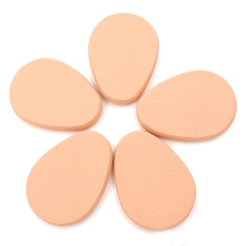 JJLFresheners 5Pcs Beige Smooth Makeup Sponge Blender Flawless Foundation Powder Puff Beauty,Makeup Brushes and Tools