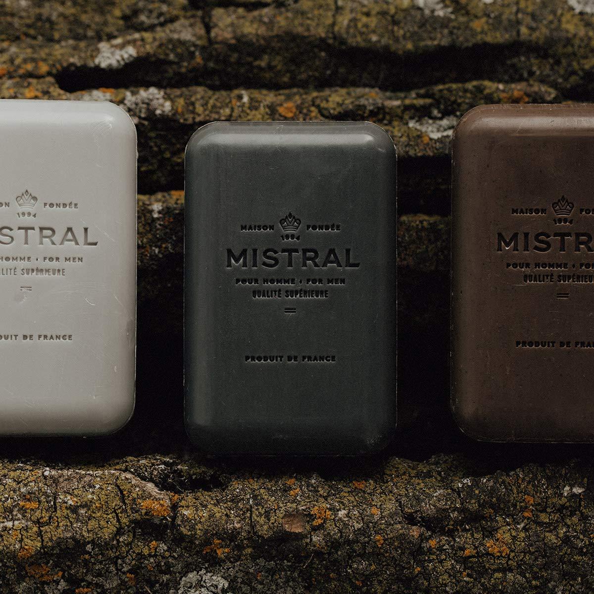 Mistral Mistral Bar Soap Organic, Bourbon Vanilla, Large, Natural Exfoliation