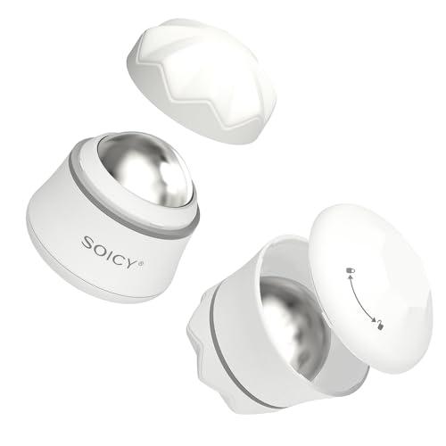 OPENDGO Ice Roller for Face and Eyes Body, Facial Ice Roller 360 Rotating Stainless Steel Ball Face Massager Fitness Cryosphere for Reduces Puffiness, Redness and Pain, Beauty Skin Care Tools