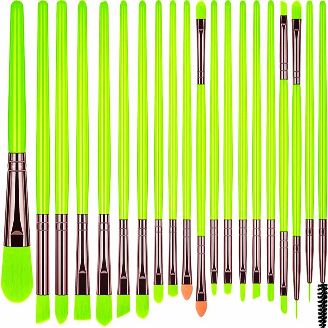 Foundation Brush Makeup Brush Set Premium Synthetic Foundation Face Powder Blush Eyeshadow Kabuki Brush Makeup Brushes Kit (20Pcs)