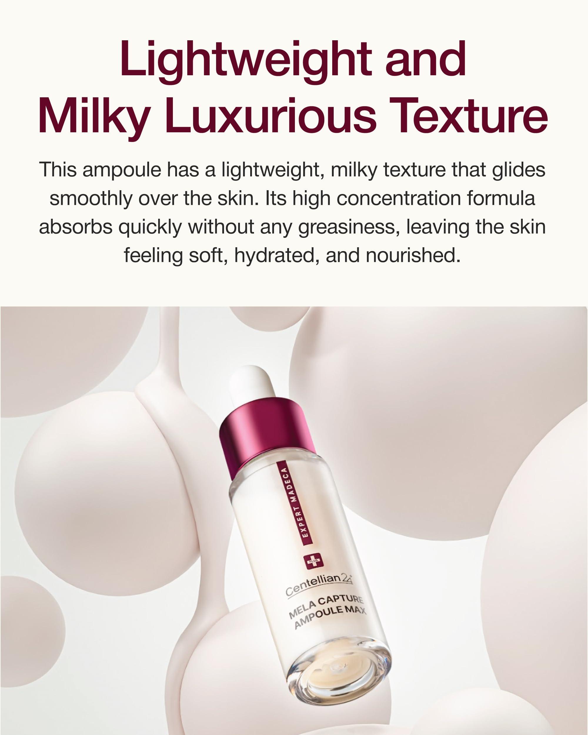 CENTELLIAN 24 Centellian 24 Expert Madeca Mela Capture Ampoule Max (0.5fl oz) - High Concentration Serum for Melanin Reduction, Wrinkle & Enhanced Skin Elasticity, Korean Skin Care. TECA Centella Asiatica Extract