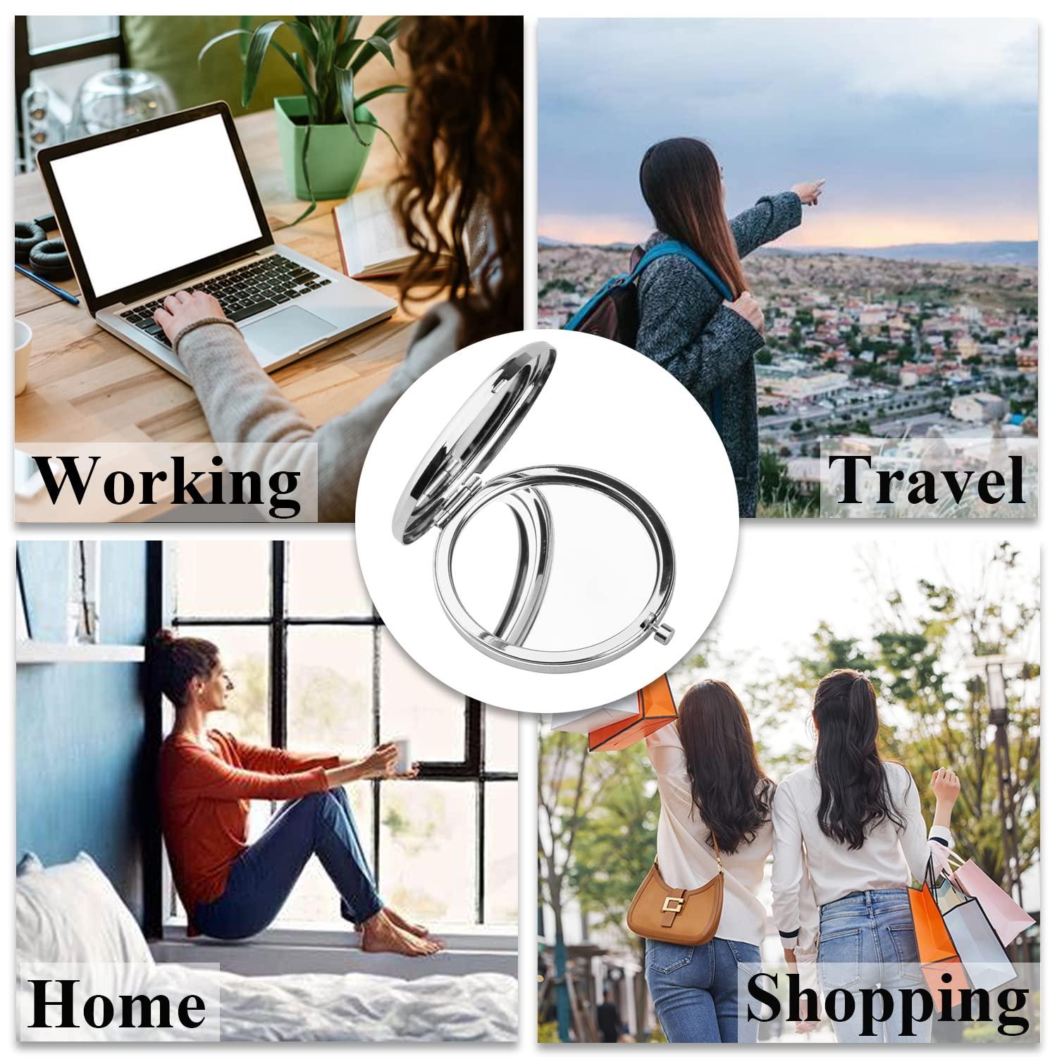 PLITI PLITI Bridesmaid Compact Mirror Maid of Honor Proposal Gift Matron of Honor Wedding Gift Bridal Shower Pocket Mirror (Something Need You CM)