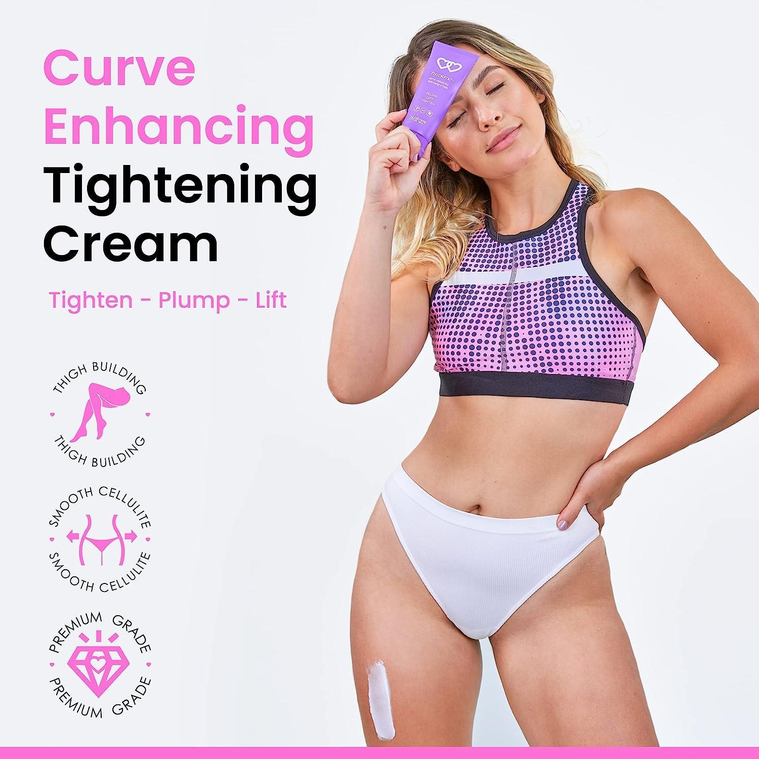 GLUTEBOOST Gluteboost - ThickFix Weight Gainer Cream - Natural Enhancement For Women - Curve Plumping and Firming For Hips, Thighs, and Legs - Body Enhancer With Voluplus and Volufiline - 1 Month