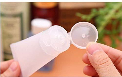 ericotry 20PCS Clear Empty Refillable Plastic Soft Tubes Cosmetic Sample Bottles Jars Makeup Travel Containers For Lip Balms Lip Gloss Shampoo Shower Gel Body Lotion (30ml)