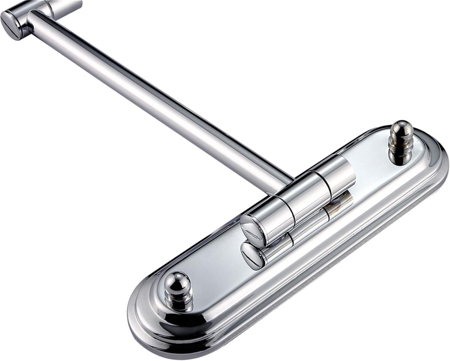 RomildaYuan RomildaYuan Wall-Mounted Makeup Mirror,8 inch Brass Magnifying Double Sided Shaving Mirror,Bathroom Extendable 360 Swivel Cosmetic Vanity Mirror,Nickel,7X /Chrome/5X