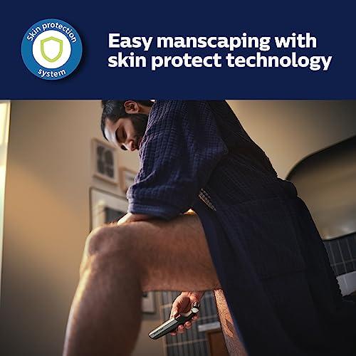 Philips Norelco Philips Norelco Bodygroom Series 5000 Showerproof Body & Manscaping Trimmer for Men with Back Attachment, BG5025/40 + Philips Norelco Nose Trimmer 3000, for Nose, Ears, Eyebrows, NT3600/62