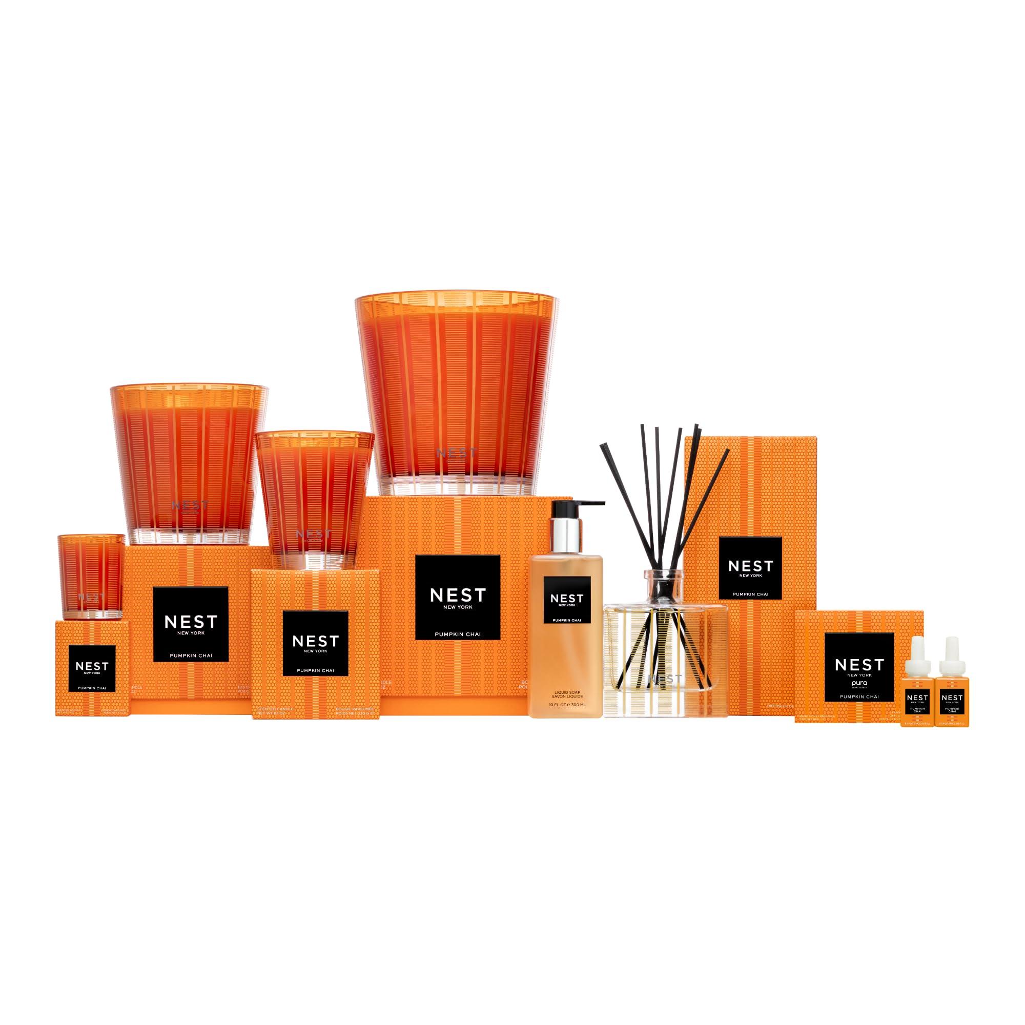 NEST New York NEST New York Liquid Soap, Pumpkin Chai - 10 fl oz - Cleanses & Nourishes Skin - Approx. 300 Pumps Per Bottle - Gluten Free & Cruelty Free